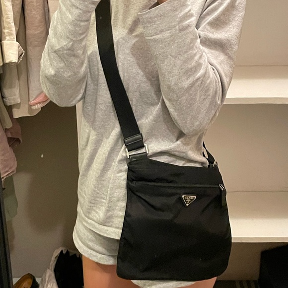 Prada Handbags - Prada black nylon tessuto crossbody bag
